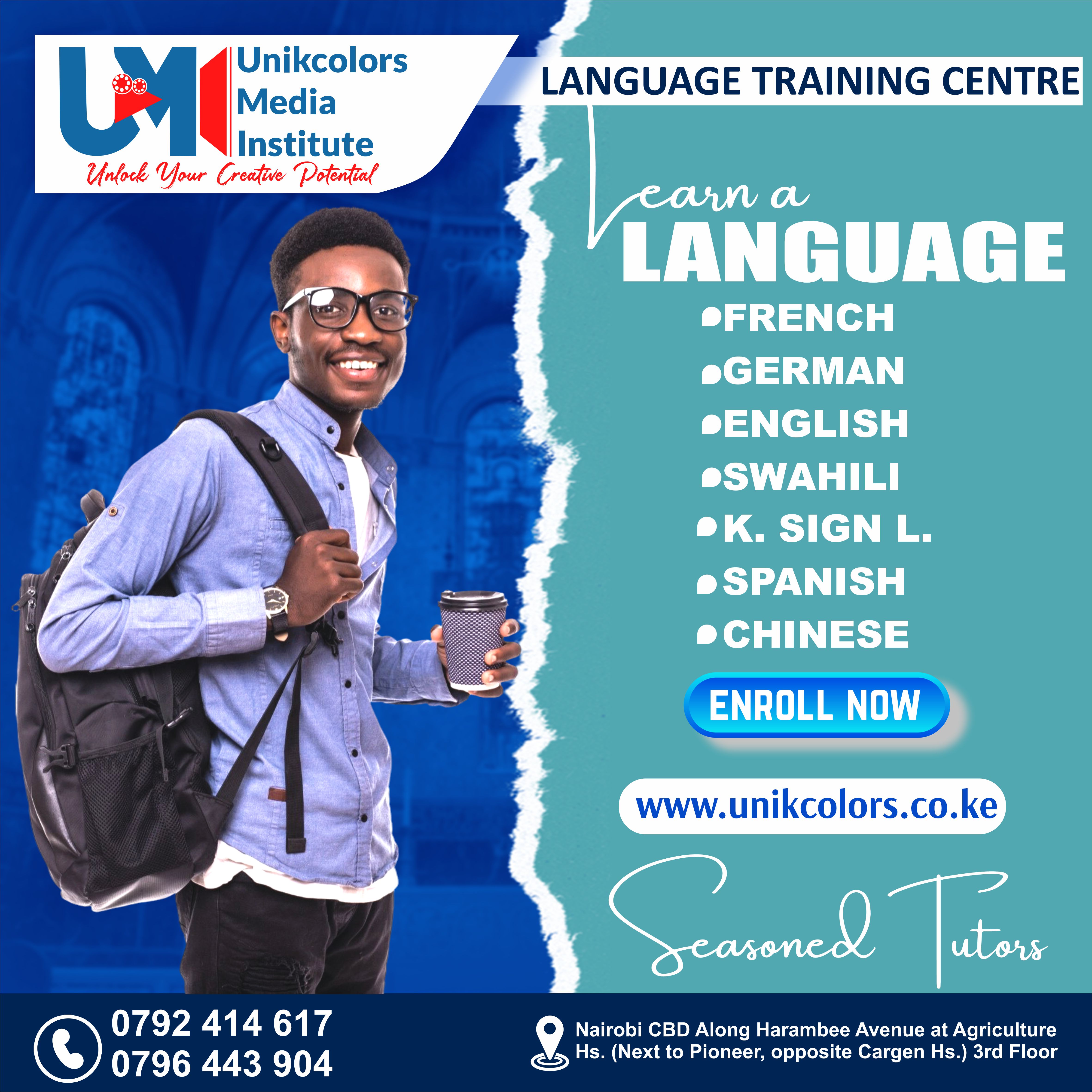 LANGUAGE TRAINING CENTRE - GERMAN | ENGLISH | FRENCH | CHINESE | SPANISH | SWAHILI | KENYA SIGN LANG